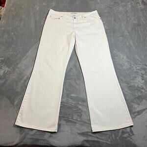 CAbi Mid Rise Stretch Boot Cut Jeans Size 12 Style # 895 **FLAW**